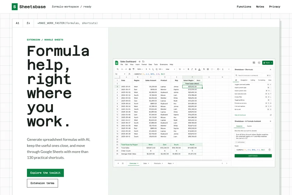 Landing page preview