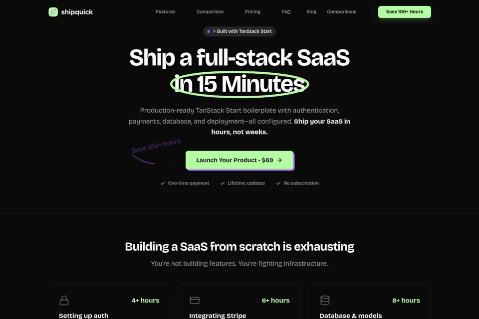 Landing page preview