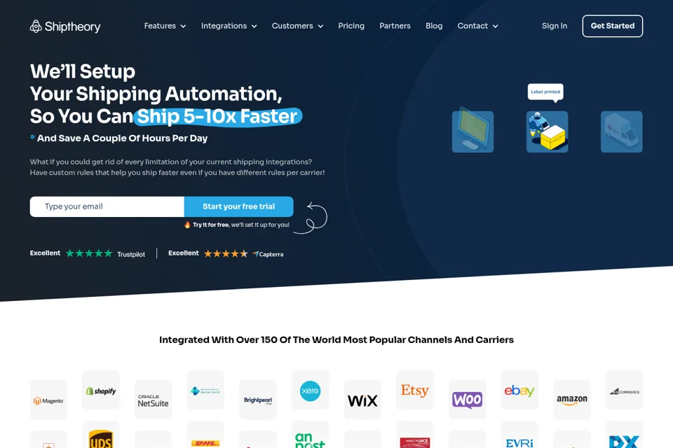 Landing page preview