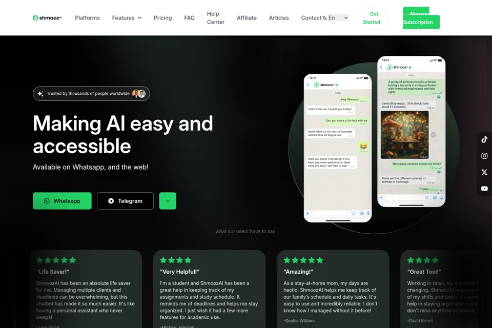 Landing page preview