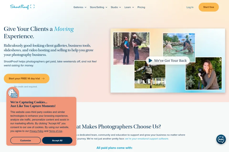 Landing page preview