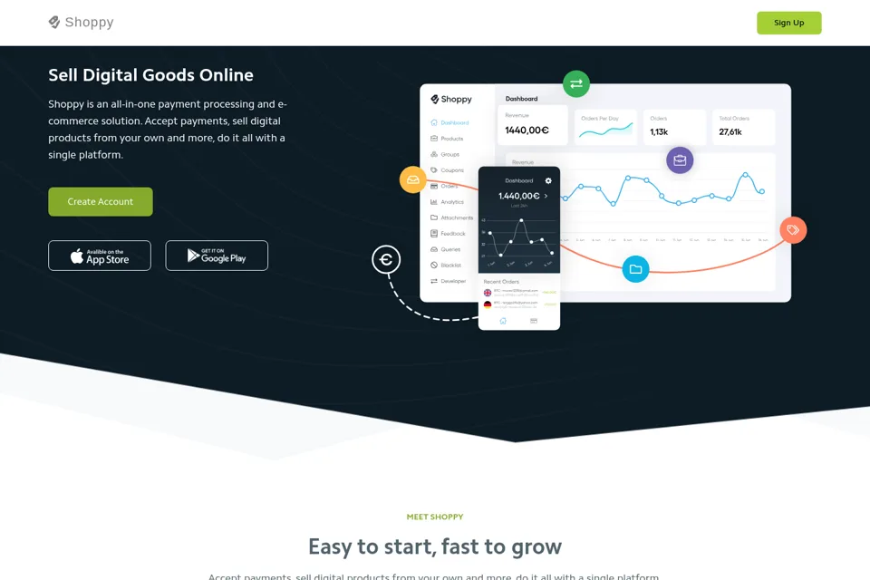Landing page preview