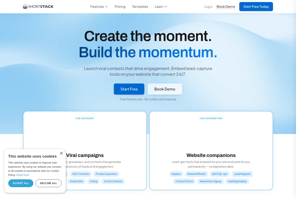 Landing page preview