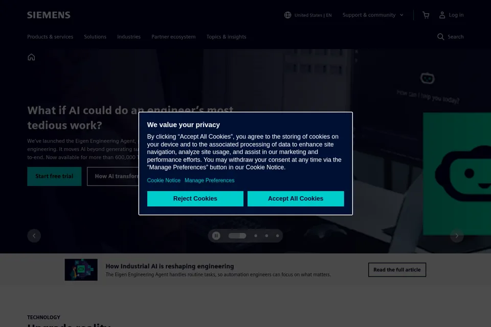 Landing page preview