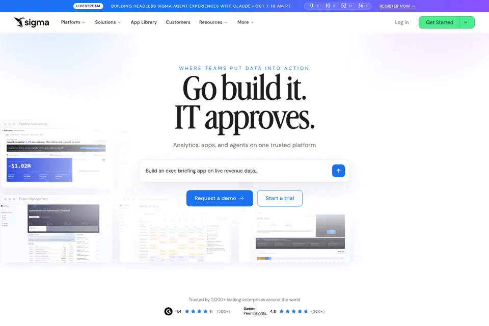 Landing page preview