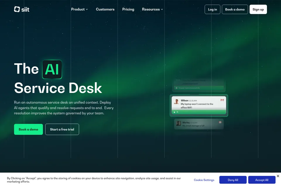 Landing page preview