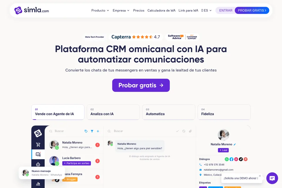 Landing page preview