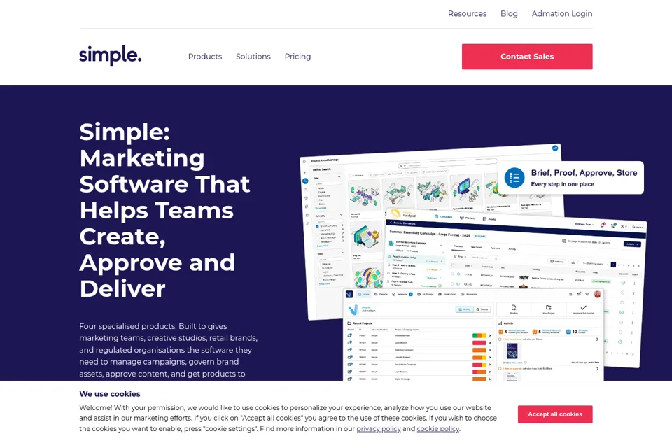 Landing page preview