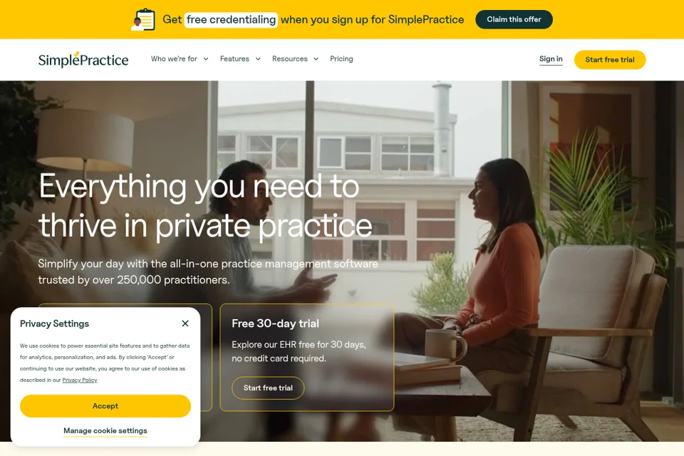 Landing page preview