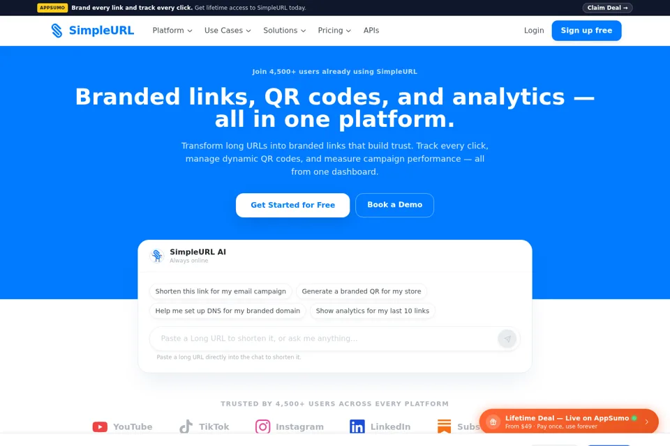 Landing page preview