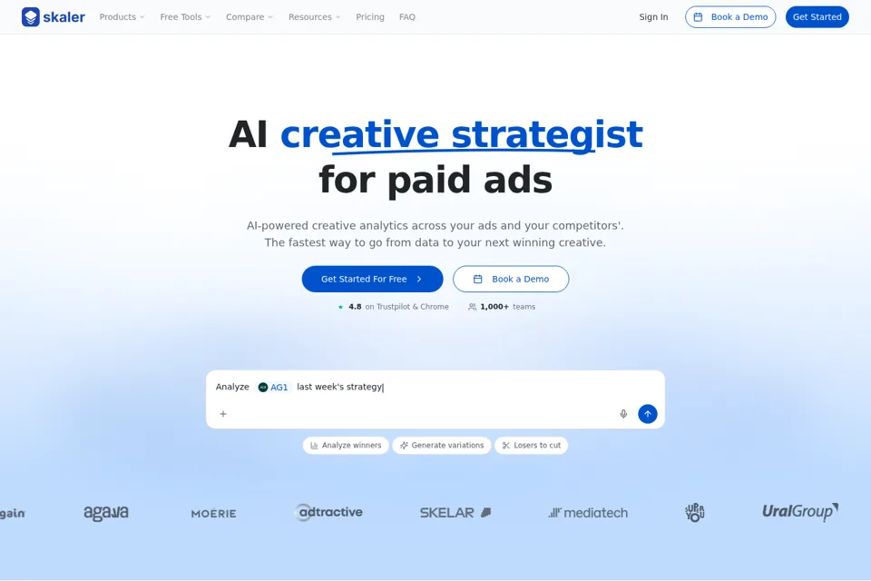 Landing page preview