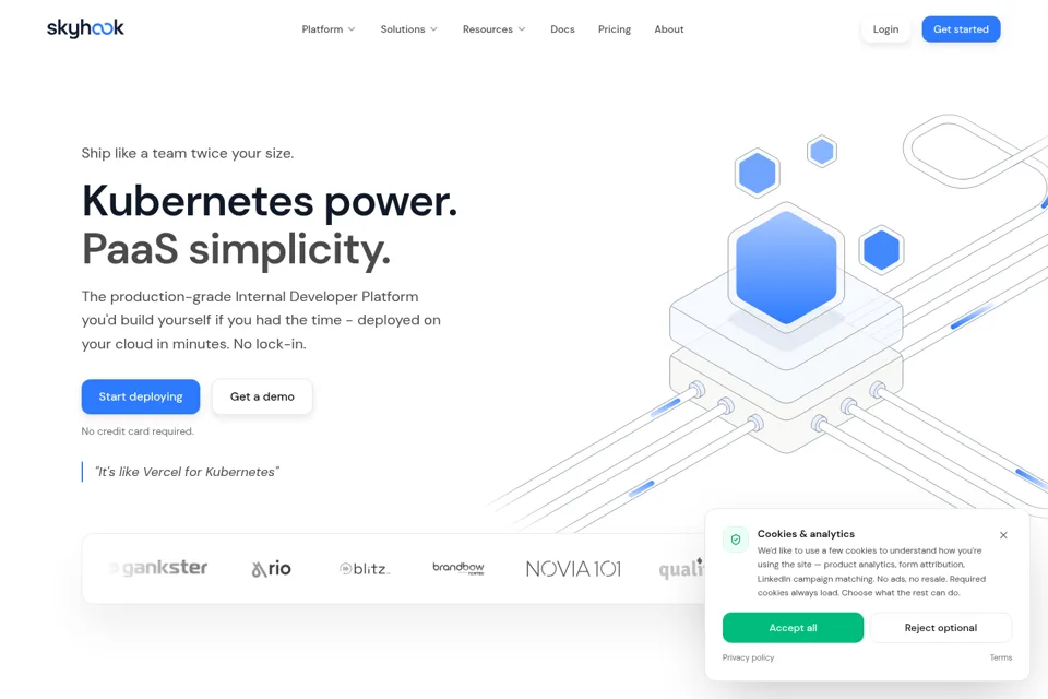 Landing page preview