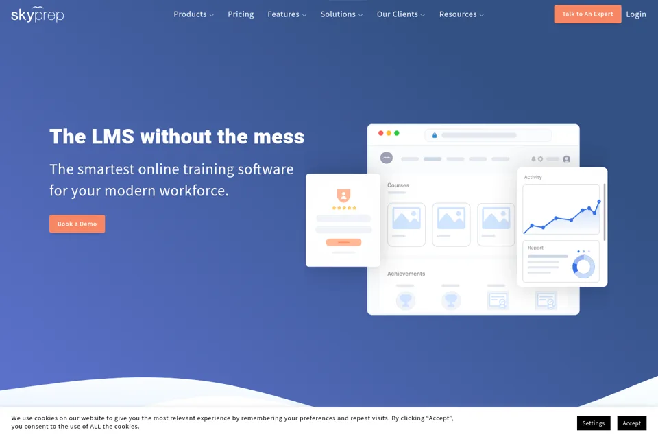 Landing page preview