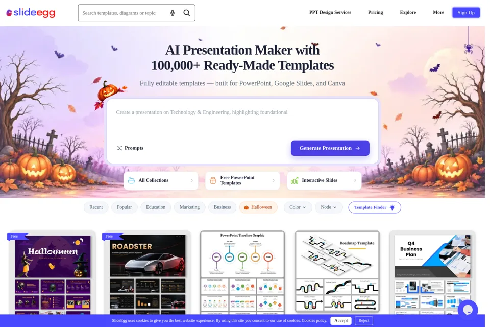 Landing page preview