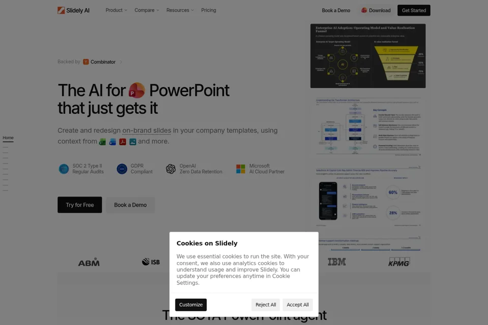 Landing page preview