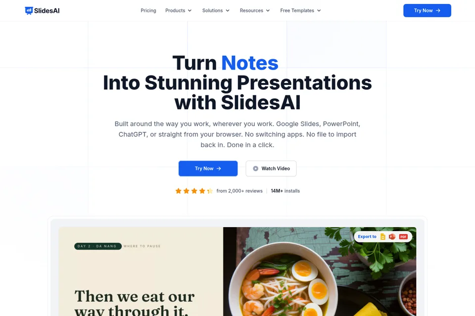 Landing page preview