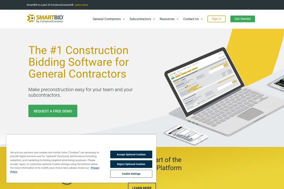 Landing page preview