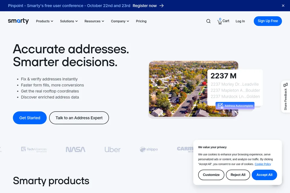 Landing page preview