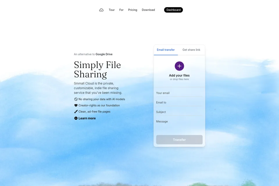 Landing page preview
