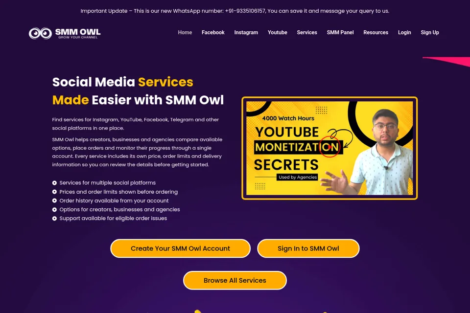 Landing page preview