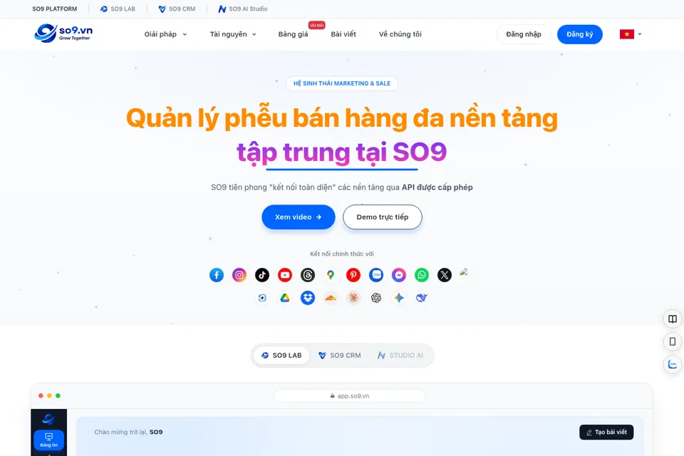 Landing page preview