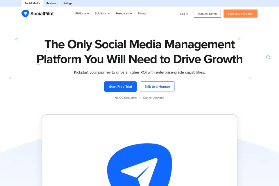 Landing page preview