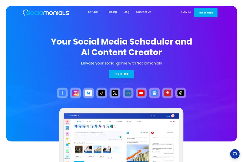 Landing page preview