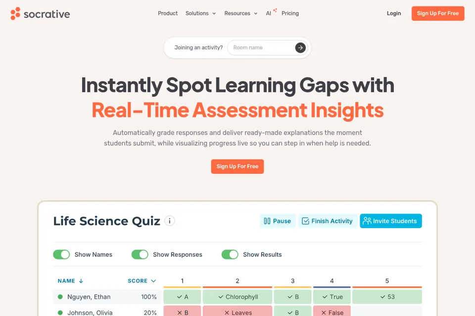Landing page preview