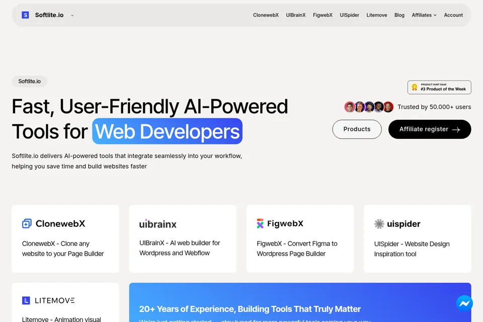 Landing page preview
