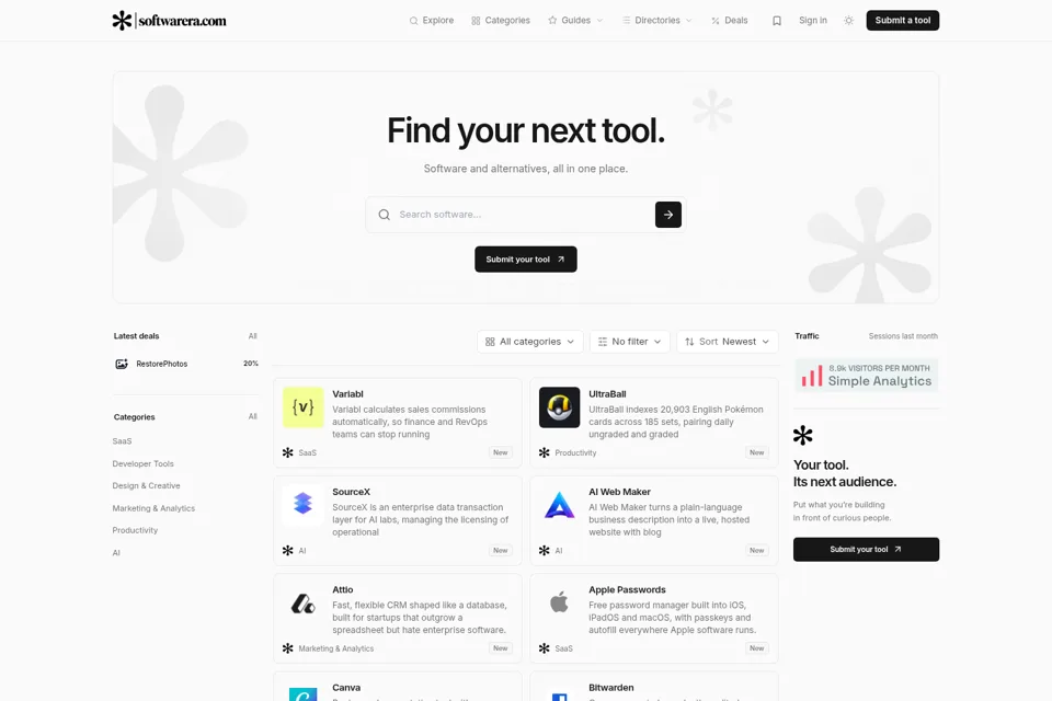 Landing page preview