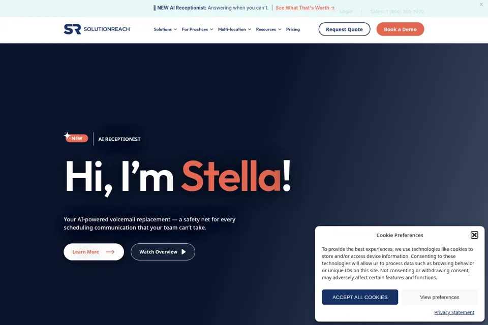 Landing page preview