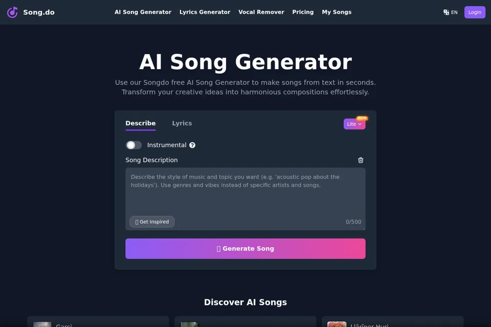 Landing page preview