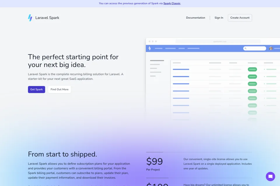 Landing page preview