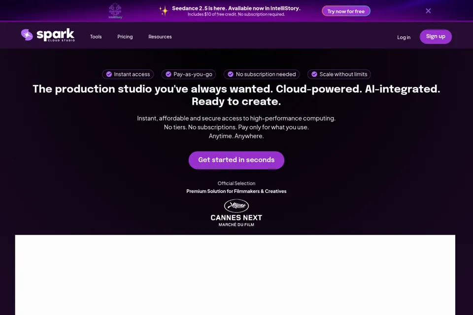 Landing page preview