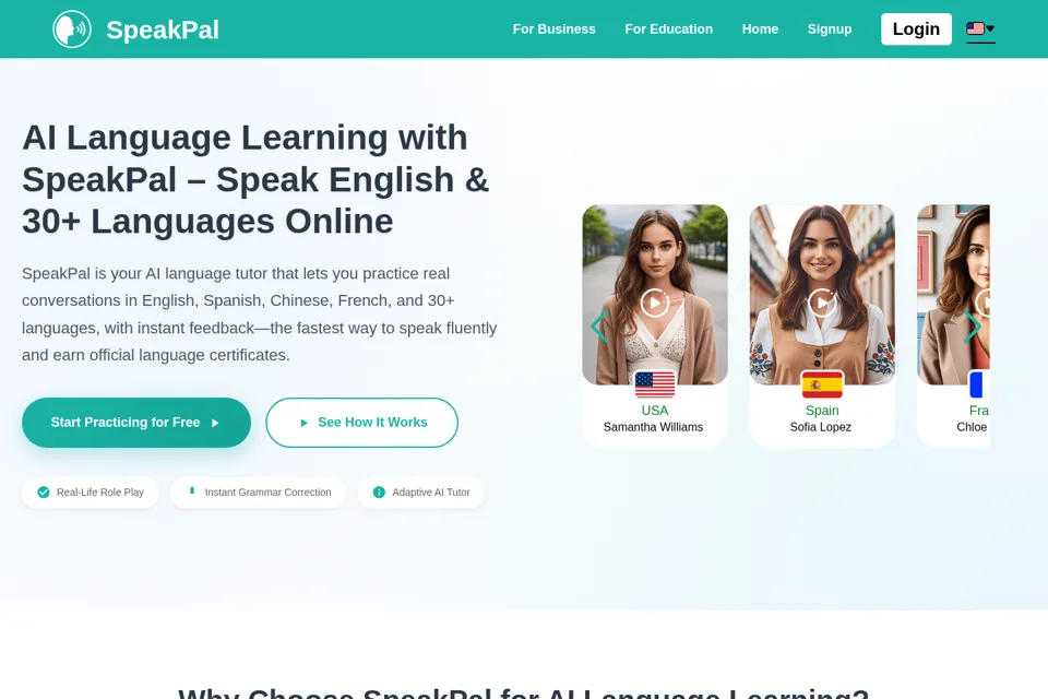Landing page preview