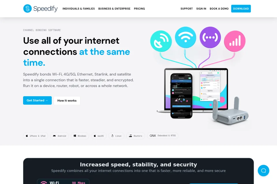 Landing page preview