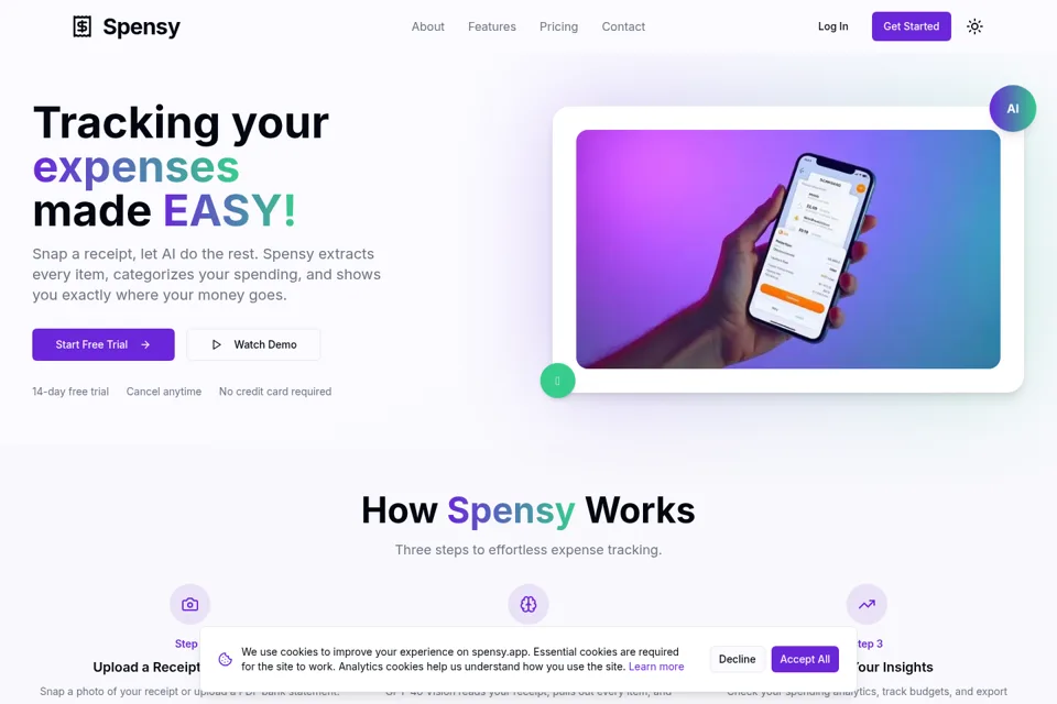 Landing page preview