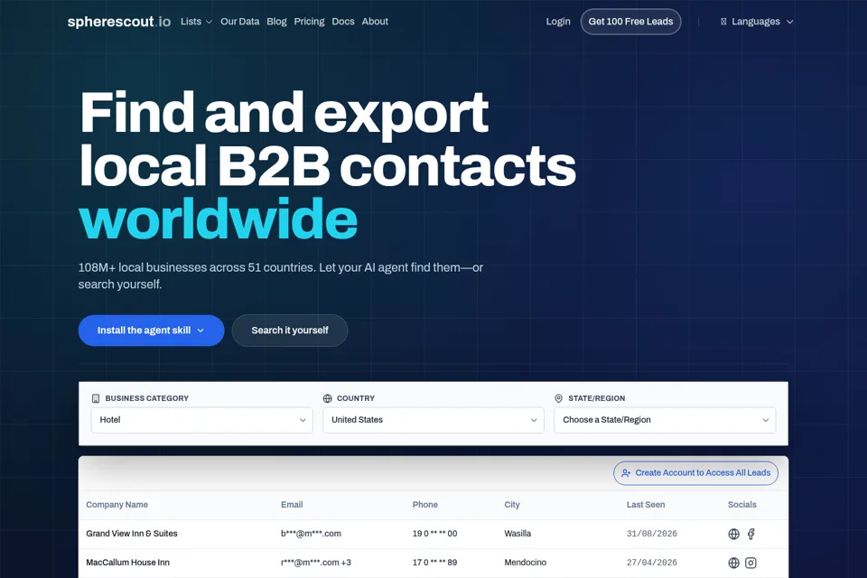 Landing page preview