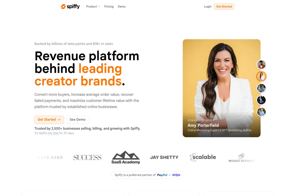 Landing page preview