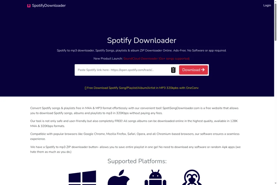 Landing page preview
