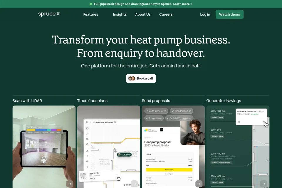 Landing page preview