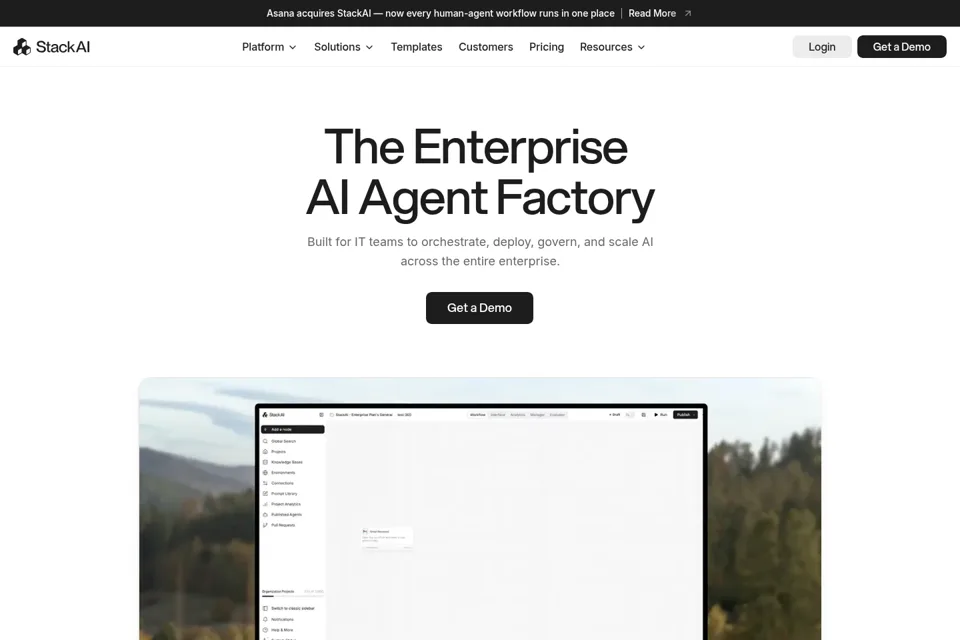 Landing page preview