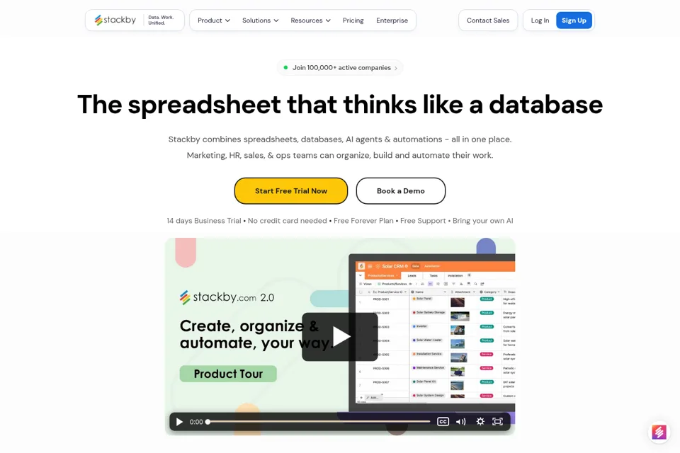 Landing page preview