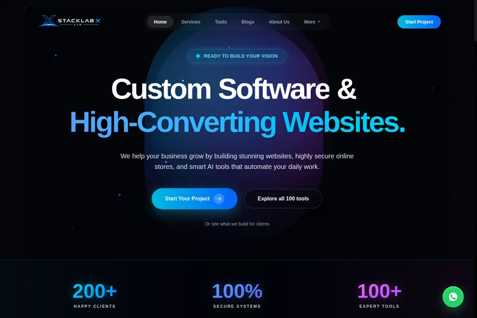 Landing page preview