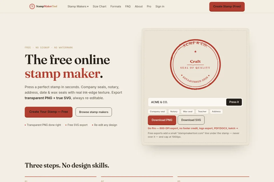 Landing page preview