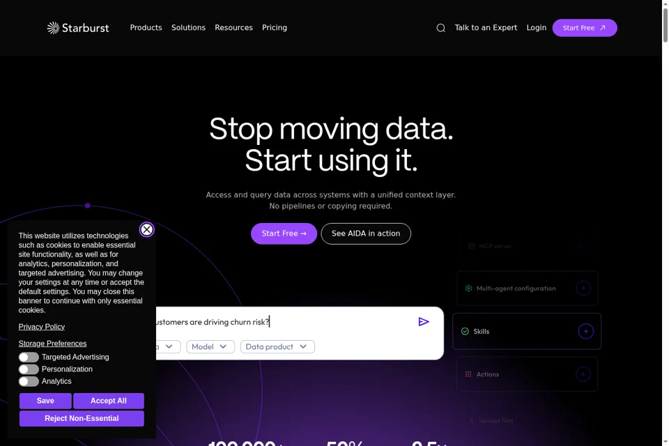 Landing page preview