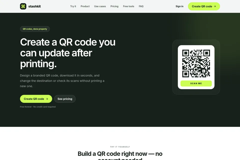 Landing page preview