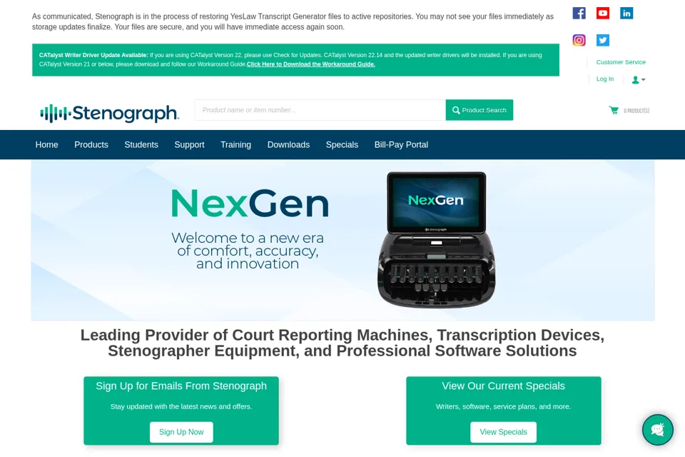 Landing page preview