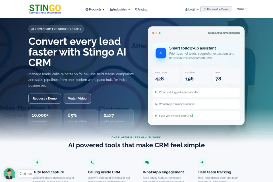 Landing page preview