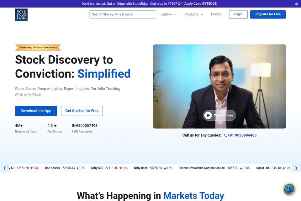 Landing page preview